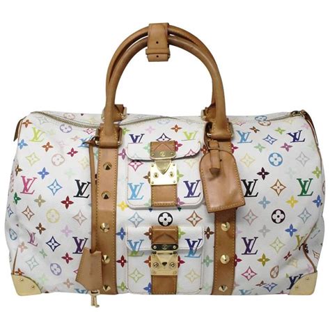 all white louis vuitton travel bag